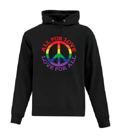 All for Love Adult Hoodie