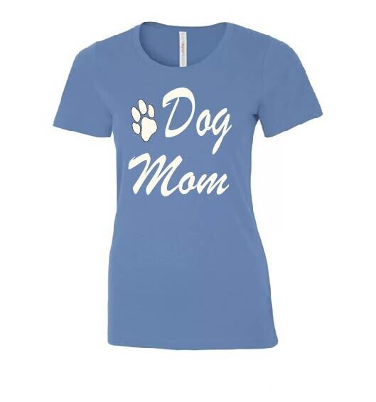 Dog Mom 2 Ladies Eurospun Tee