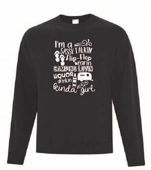 Sassy Camper Adult Sweatshirt