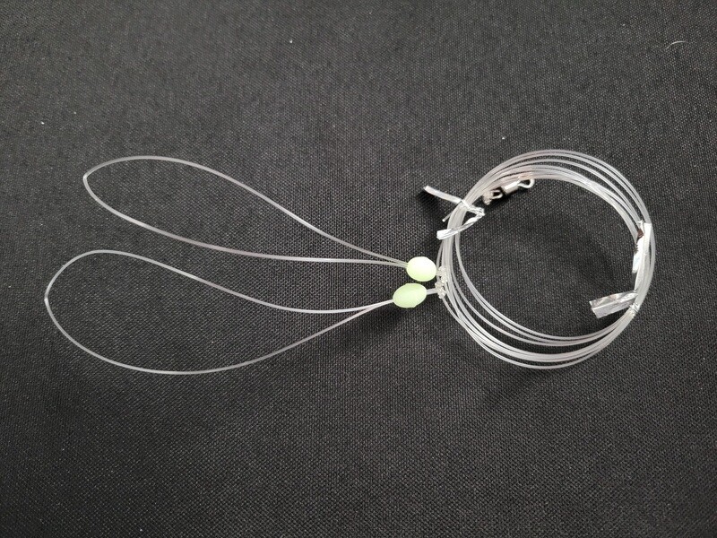 Hi-Lo dropper loop with a glow bead bobber stopper