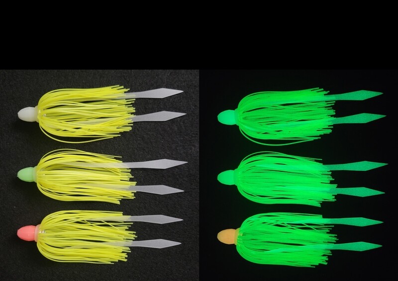 (3) Pack - Glow Bead, Yellow Glow Skirt &amp; Glow Tail