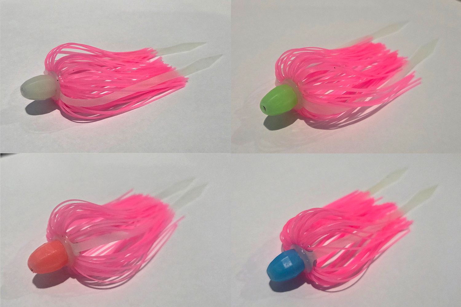 (3) Pack - Glow Bead w/ Pink Glow Skirt &amp; Glow Tail
