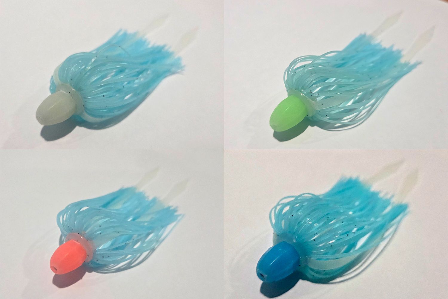 (3) Pack - Glow Bead w/ Blue Glow Skirt &amp; Glow Tail
