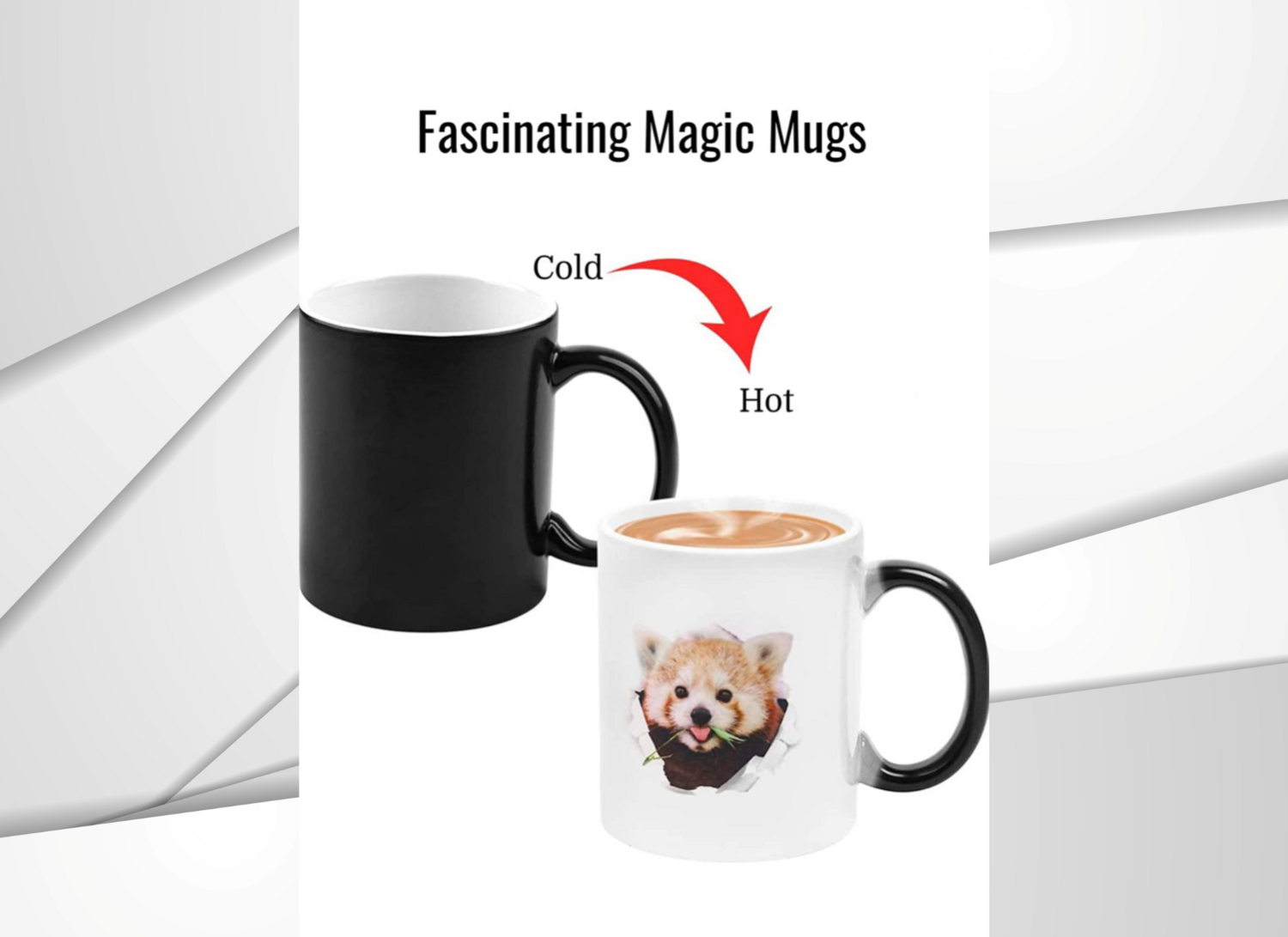 Color Changing Mug; Heat Activated Color Changing Mug
