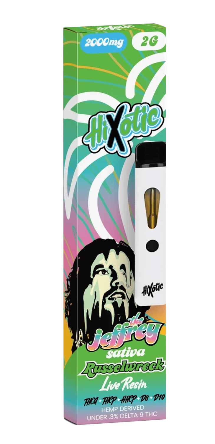 Hixotic The Jeffery THC-A Live Resin Disposable Russelwreck 2G