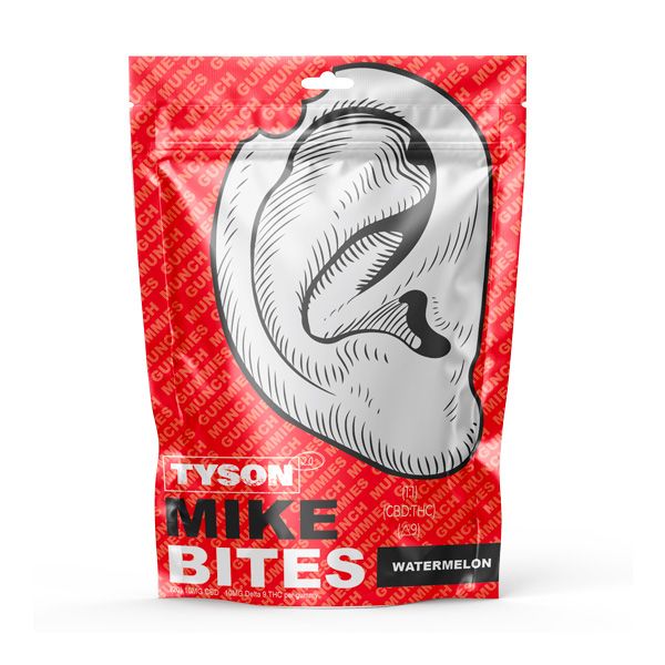 Tyson 2.0 Mike Bites Delta-9 Gummies Watermelon 400mg