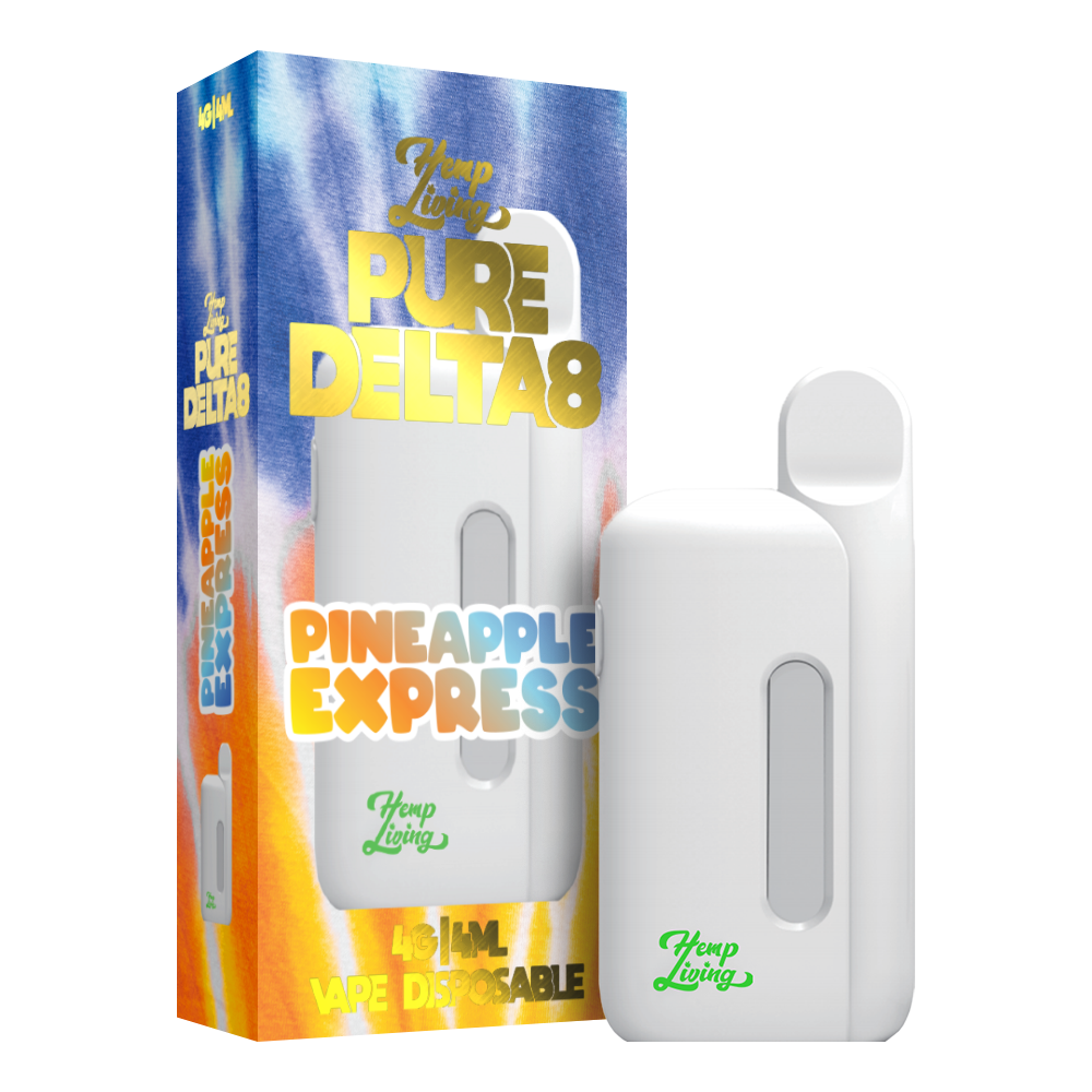 Hemp Living THCA Live Resin Liquid Diamonds 4g Disposable Pineapple Express