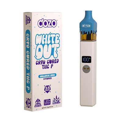 Dozo White Out THC-P Disposable Avalanche Kush 3.5g