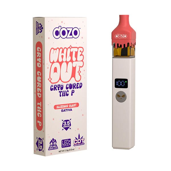 Dozo White Out THC-P Disposable Blizzard Blast 3.5g