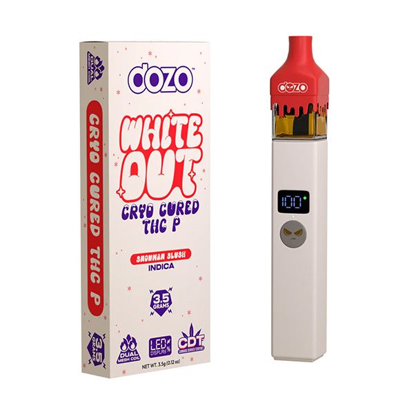 Dozo White Out THC-P Disposable Snowman Slush 3.5g