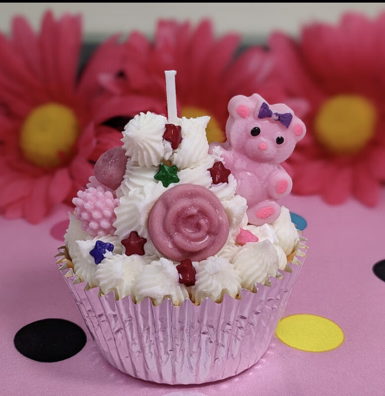 Decorative Dessert Cupcake Candle Strawberry Shortcake Fragrance