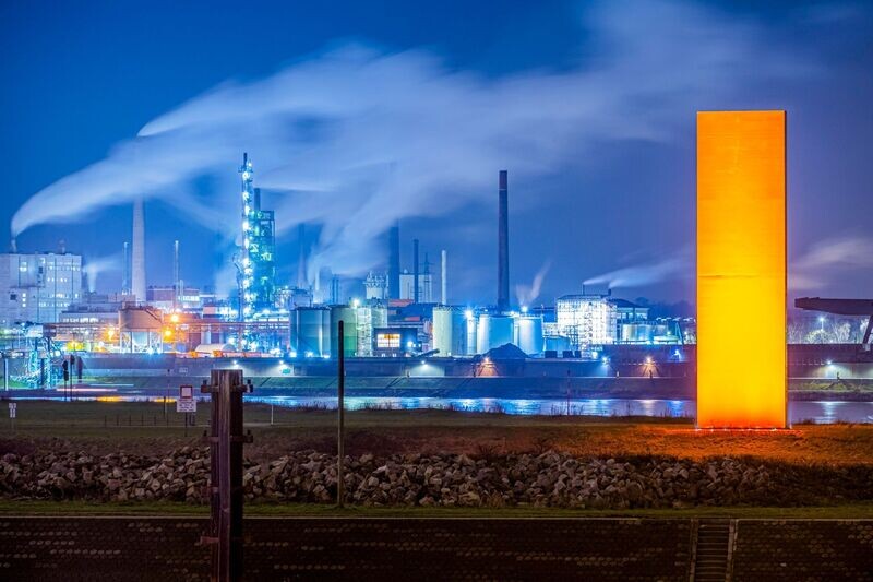 Rheinorange I (120mm x 80mm) Alu DiBond, Limited 1/5