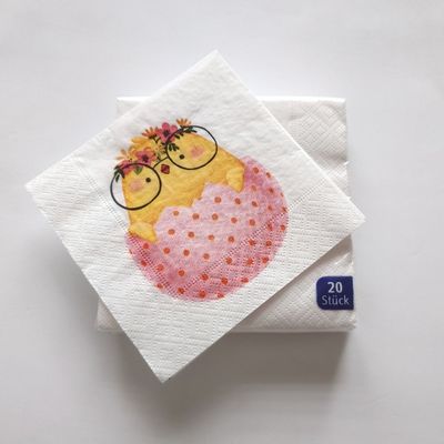 めがねひよこの紙ナプキン20枚入り