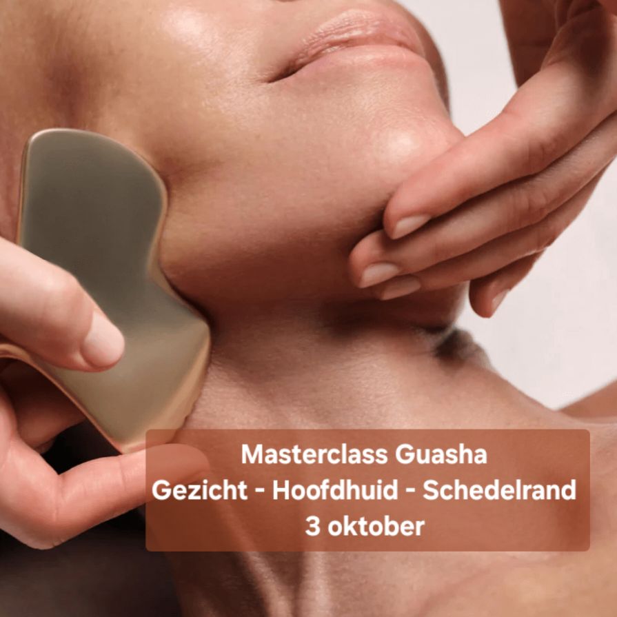 Guasha Masterclass |  Ontwaken via het Gezicht, de Hoofdhuid en de Schedelrand / Nek | 3 oktober  | Volg je 3 & 4 oktober, dan ontvang je € 50 korting.