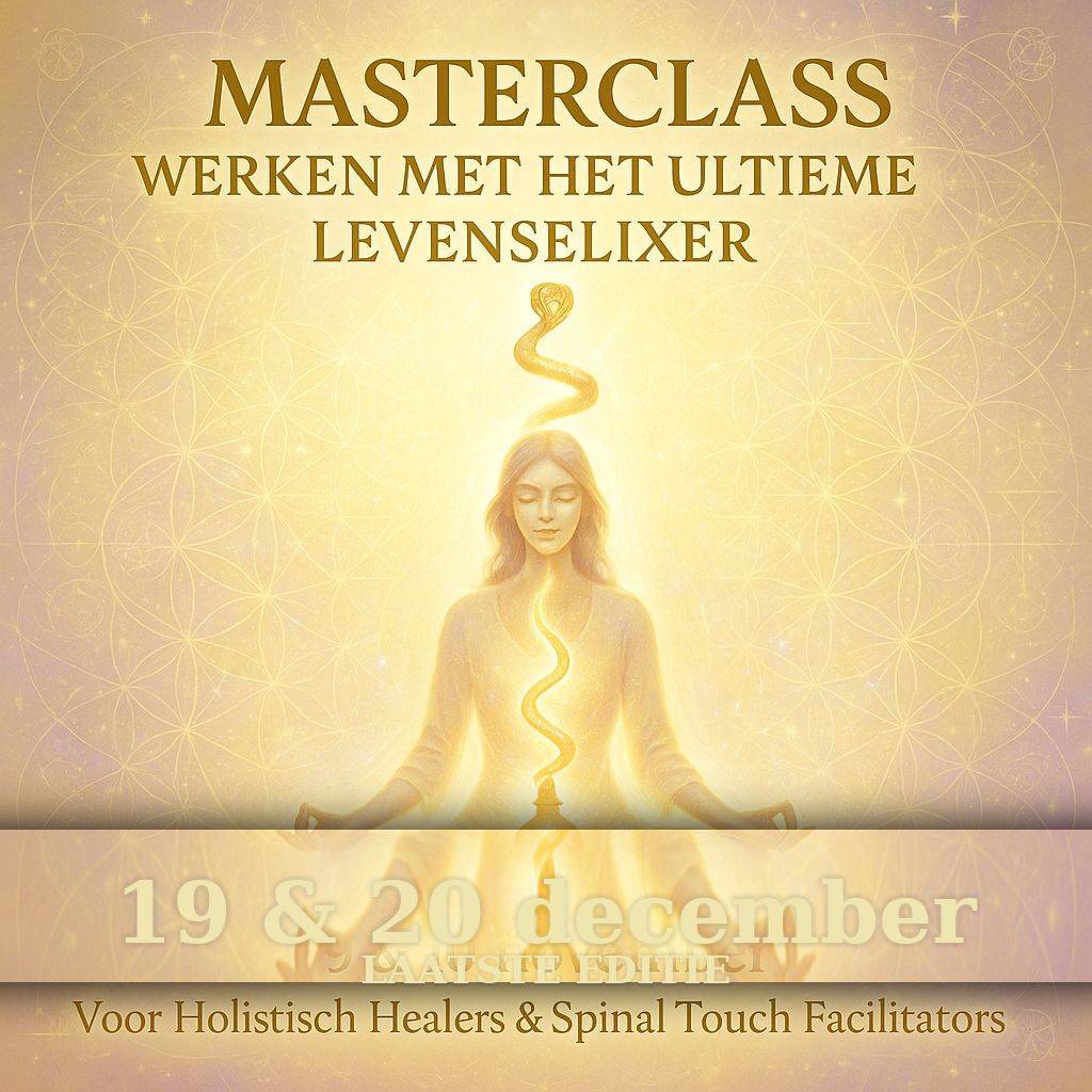 2 daagse Masterclass 'Het Ultieme Levens Elixer' | uitsluitend voor Holistisch Healers of Spinal Touch Facilitators | 19 & 20 december