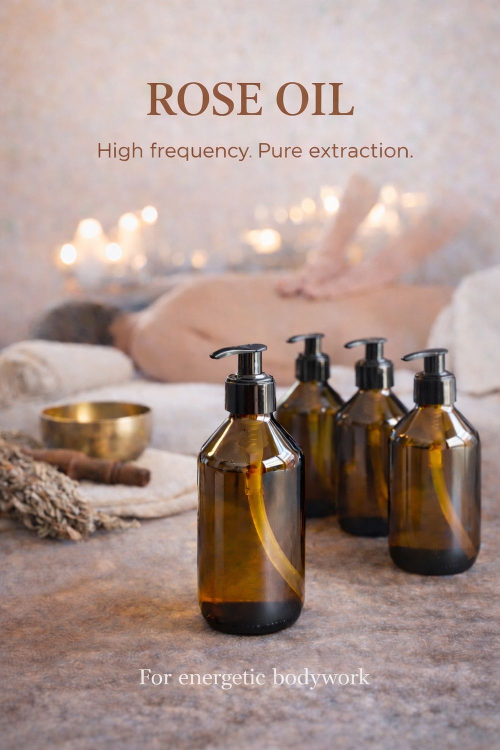 High Frequency rozen olie 250 ml | tempel olie voor masseurs High Frequency rozen olie 250 ml | tempel olie voor masseurs