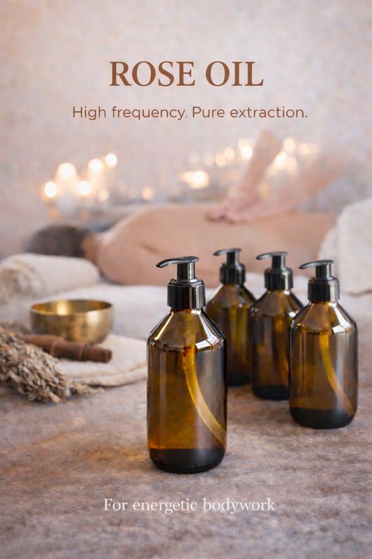 High Frequency rozen olie 250 ml | tempel olie voor masseurs