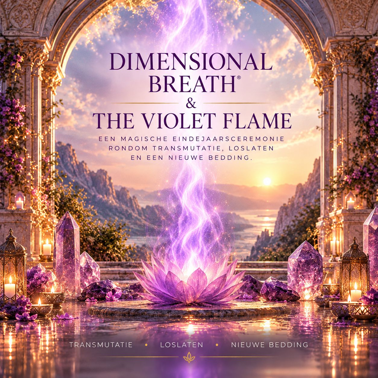 Oudejaars ceremonie | The Violet Flame & Dimensional Breath® | 18 december '26 Oudejaars ceremonie | The Violet Flame & Dimensional Breath® | 18 december '26