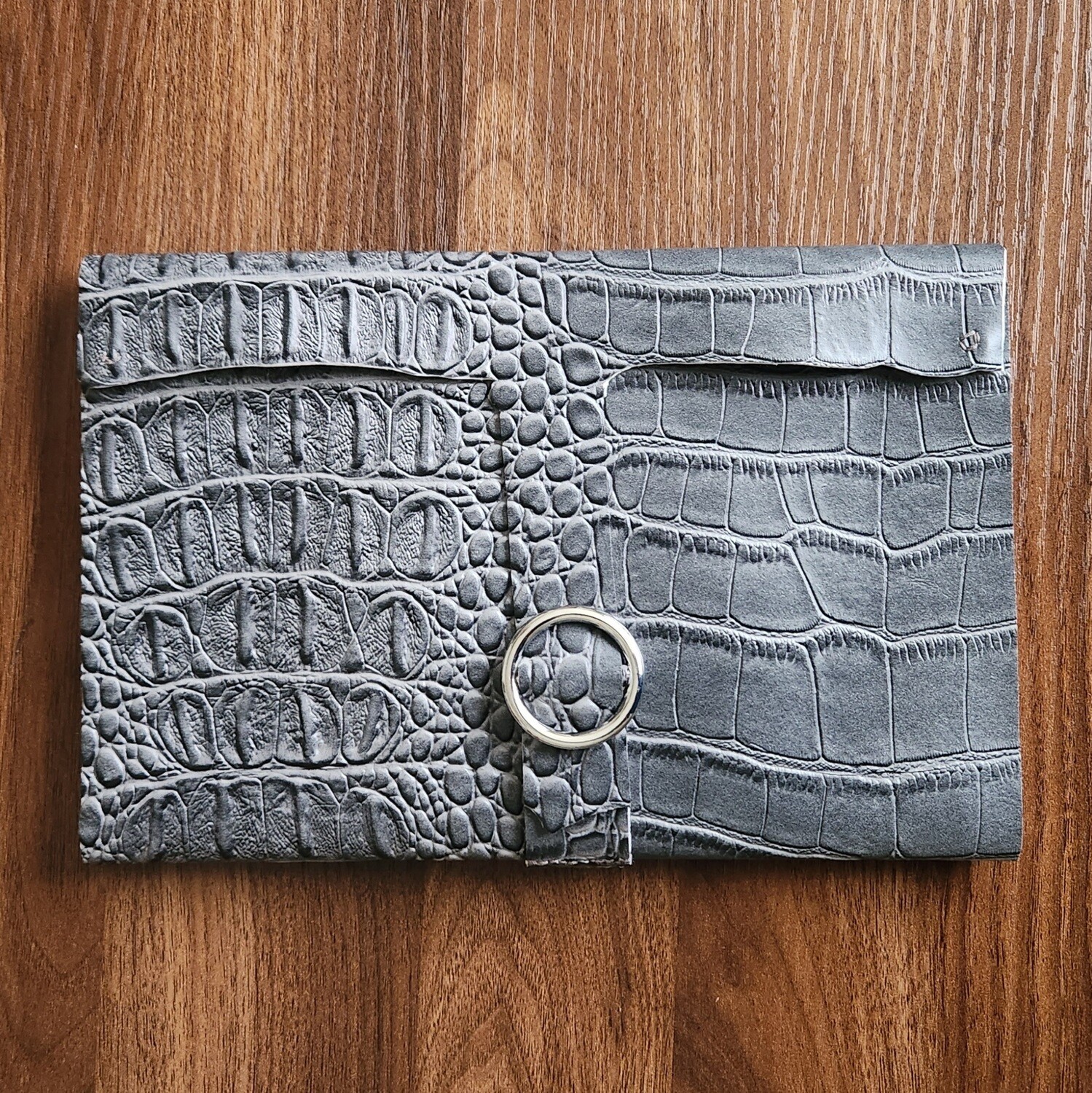 Gray Gator with Buckle Closure