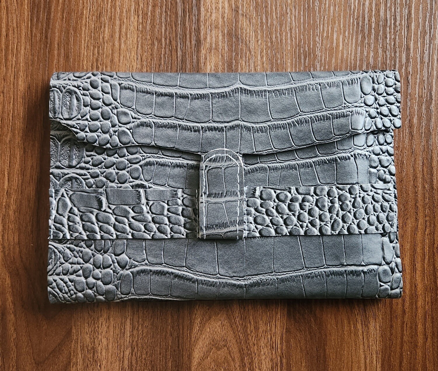 Gray Gator with Snap Closure