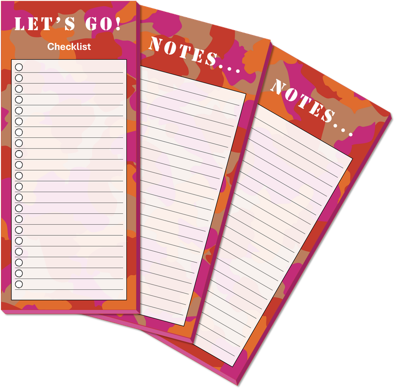 3pk Notepads - Pink Camo