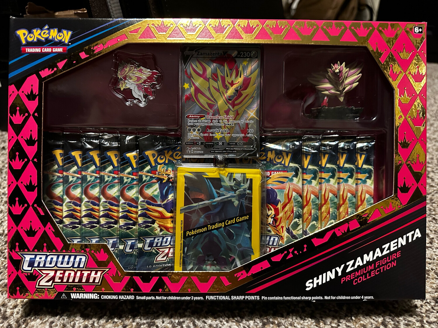 Pokemon Crown Zenith Shiny Zamazenta Premium Figure Collection 