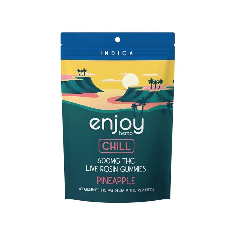 Enjoy: 15mg Live Rosin Delta 9 THC Gummies Chill