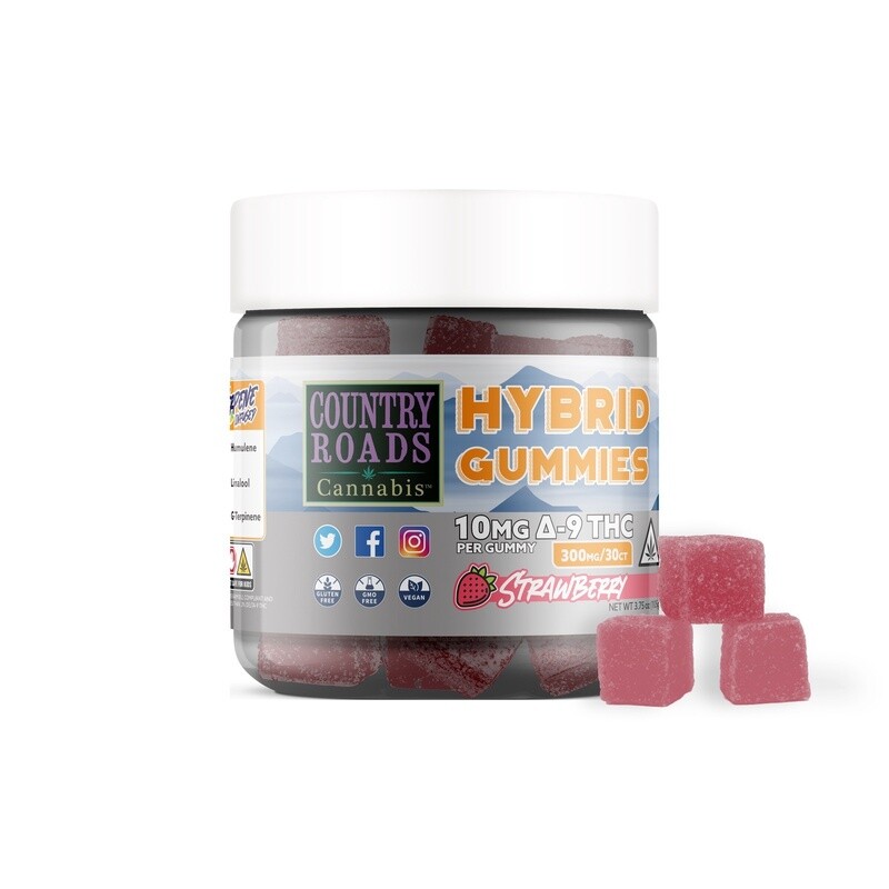 Country Roads: Delta 9 THC Hybrid Gummies