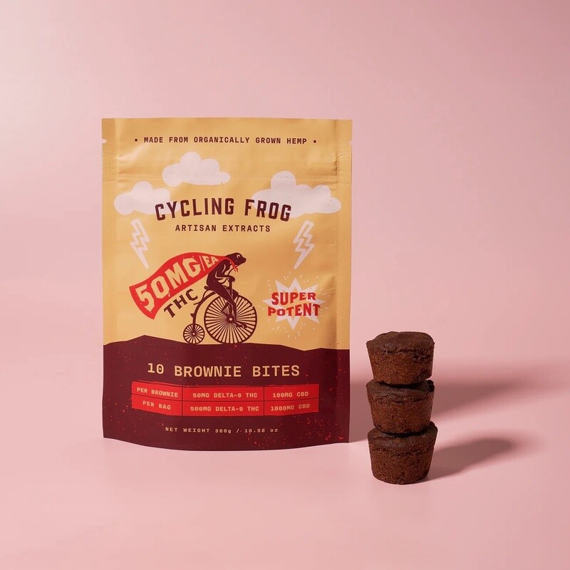 Cycling Frog: 10ct Brownie Bites 50mg THC