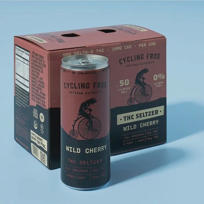 Cycling Frog: Wild Cherry THC Seltzer 6pck