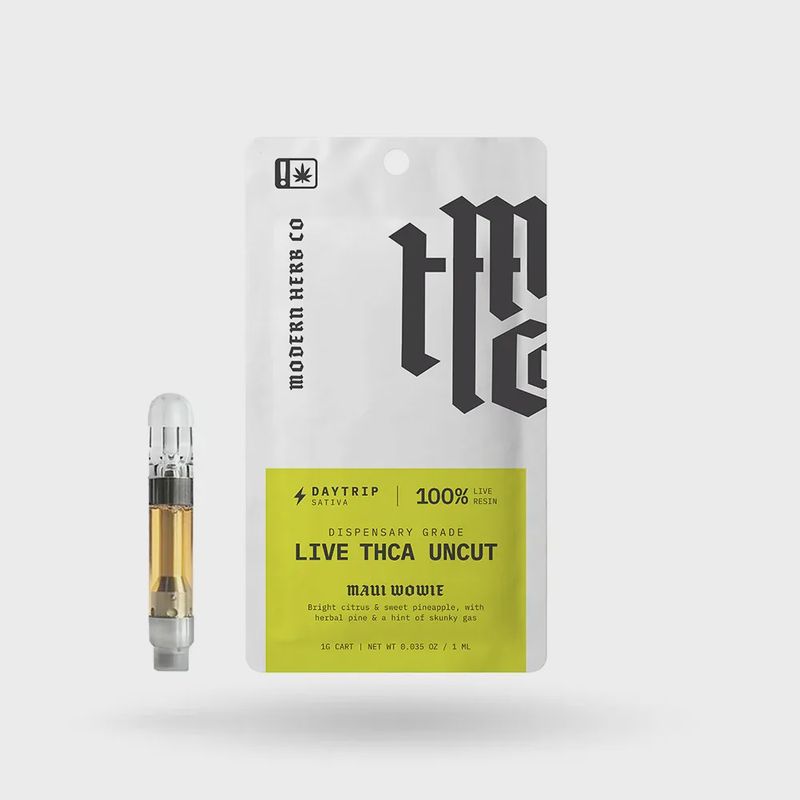 Modern Herb Co: Live Uncut THCa Vape- Daytrip Maui Wowie