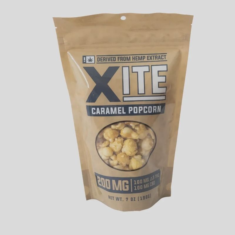 Xite: 200mg Caramel Popcorn 1/1 THC-CBD