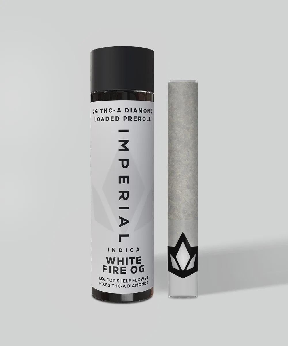 Imperial: THCa 2G Loaded Prerolls - White Fire OG - Indica