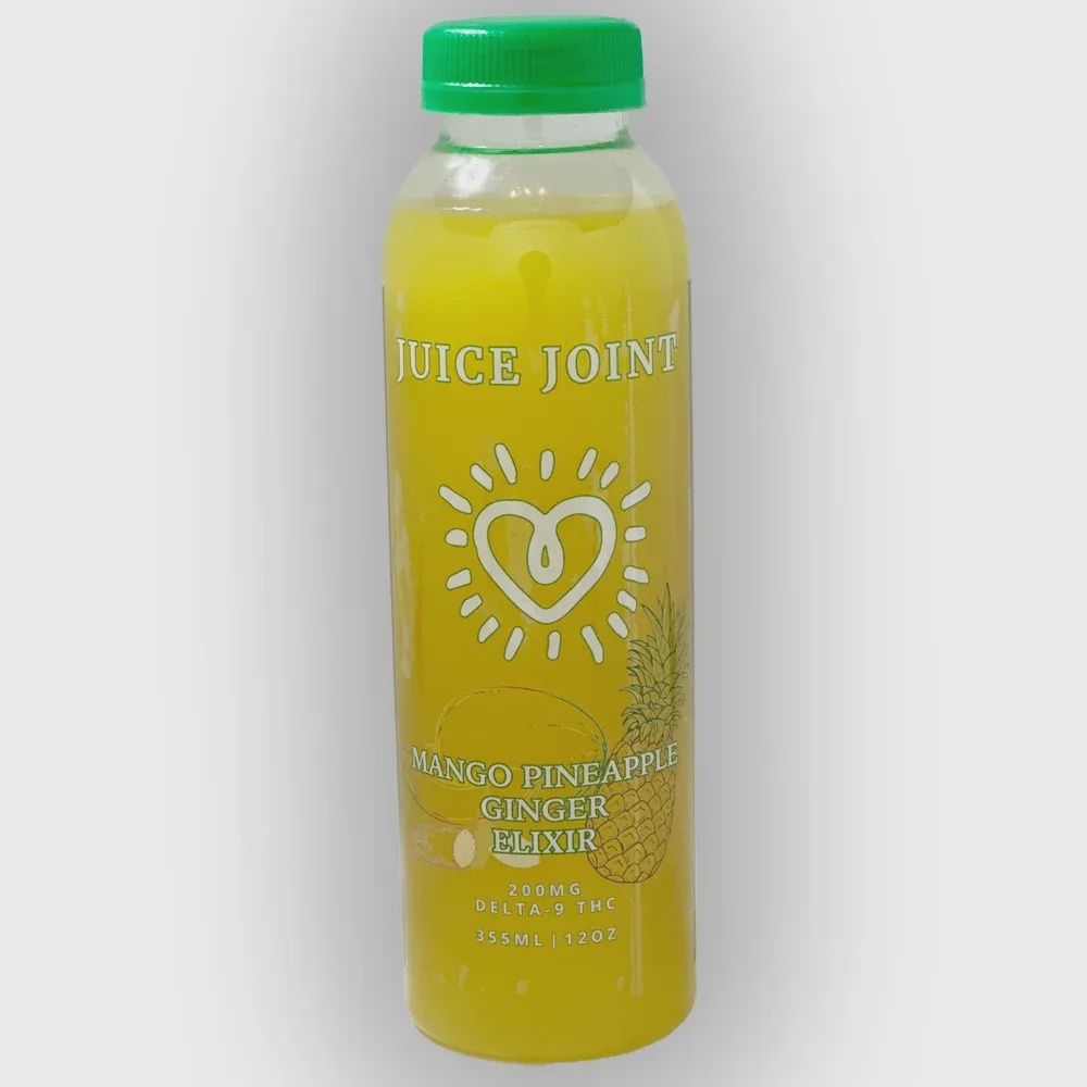 Juice Joint: 200mg D9 THC Drinks 12oz, Flavor: Mango Pineapple Ginger
