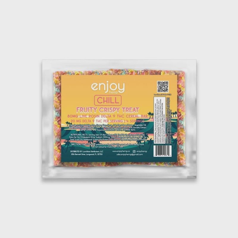 Enjoy: Live Rosin 80mg Delta 9 THC Cereal Bar