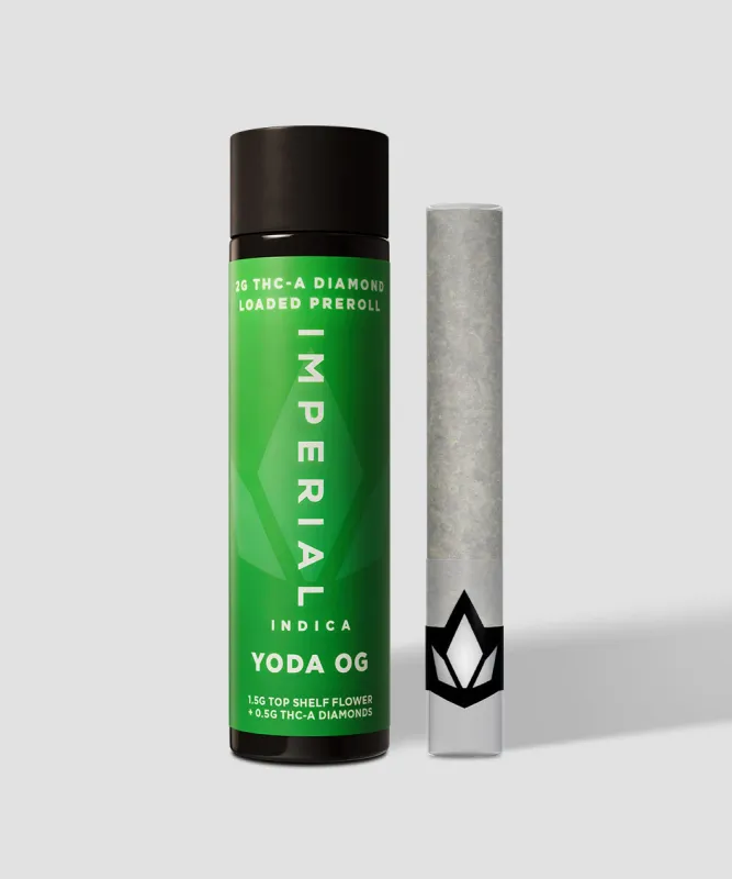 Imperial: THCa 2g Loaded Prerolls- Yoda OG (Indica)