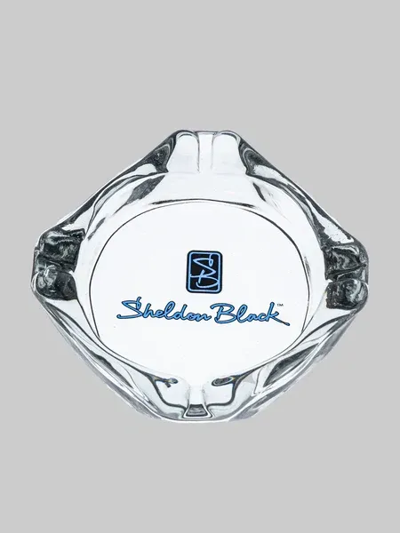 Sheldon Black Glass Ashtray