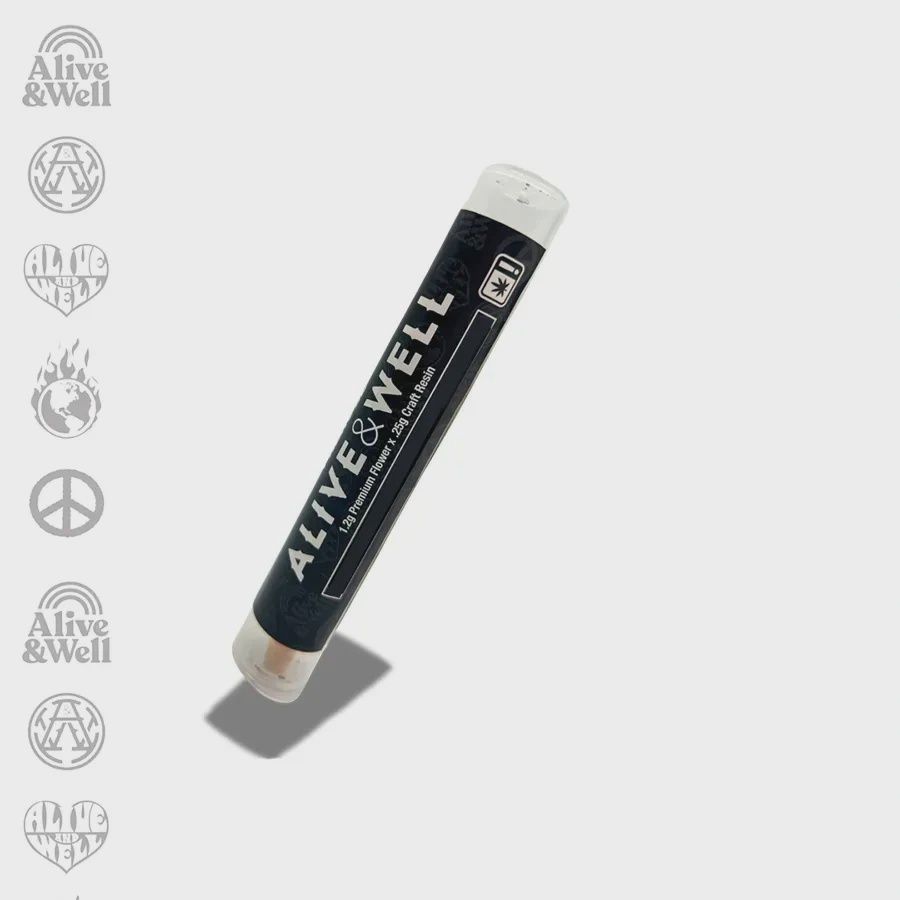 Alive and Well: Purple Punch Hybrid Infused THCa 1g Preroll