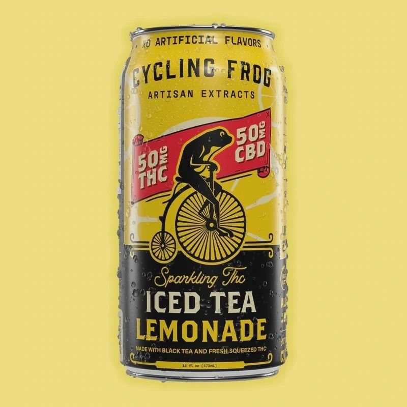 Cycling Frog: Sparkling Tea + CBD Iced Tea Lemonade Seltzer (Single)