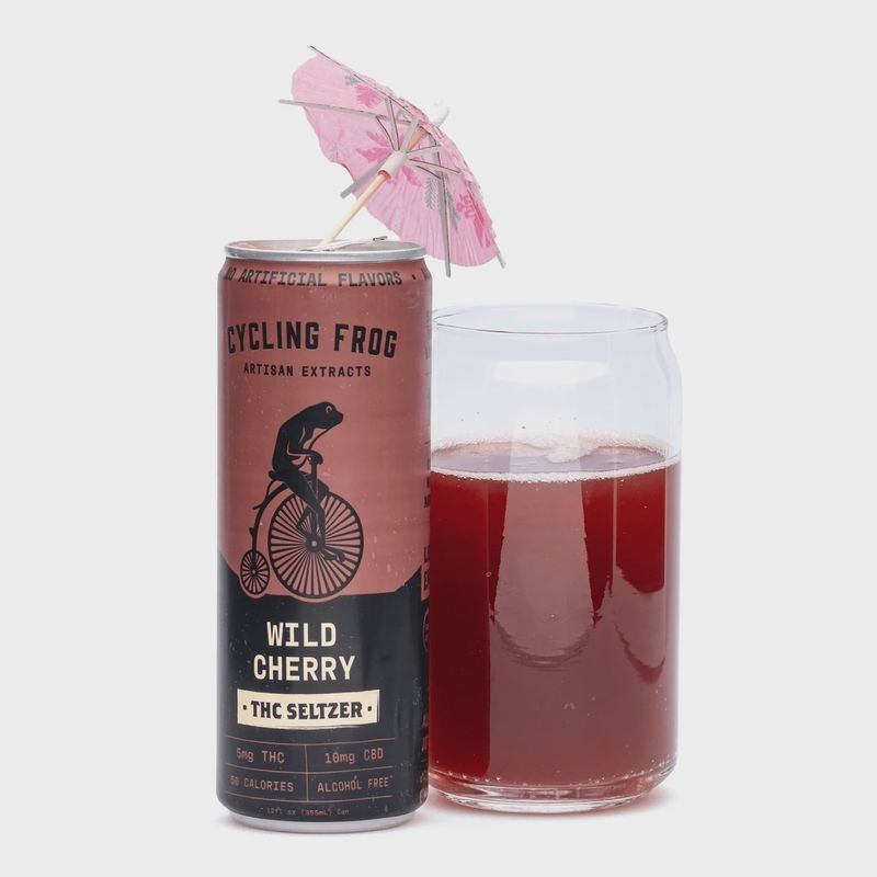 Cycling Frog: Wild Cherry THC Seltzer