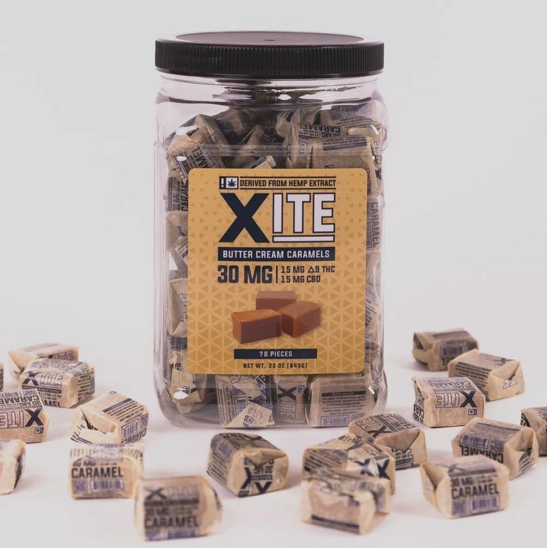 Xite: Butter Cream Caramels 1:1 THC:CBD 70ct Jar
