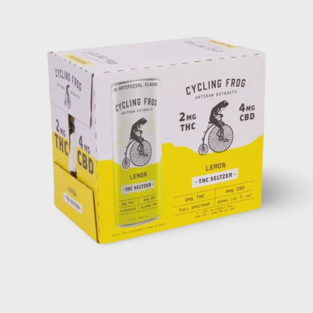 Cycling Frog: Lemon Light THC Seltzer 6pack