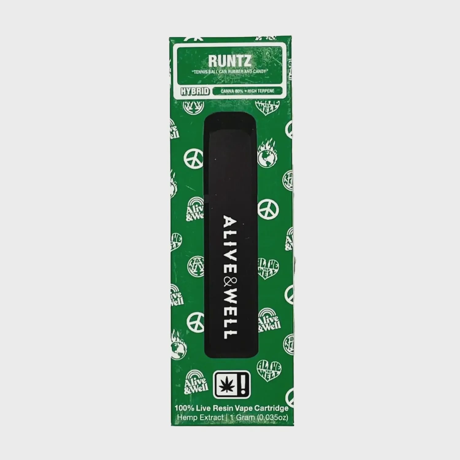 Alive and Well: Live Resin Runtz THCa Disposable 1g