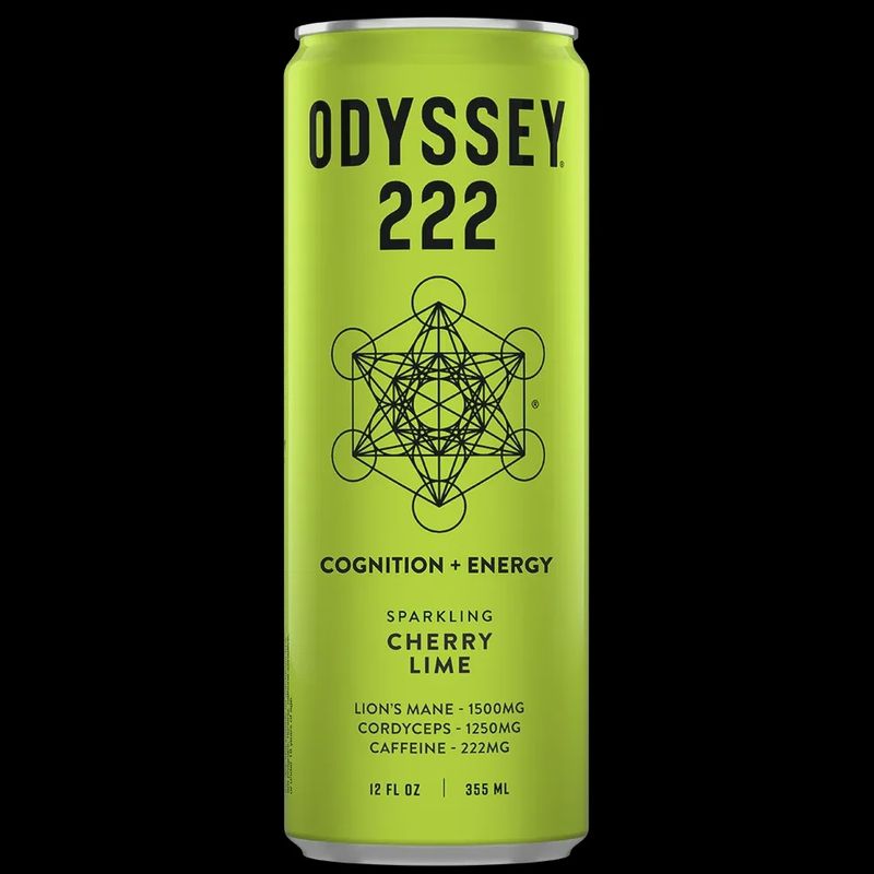 Odyssey: Cherry Lime 222 Sparkling Mushroom Energy Drink