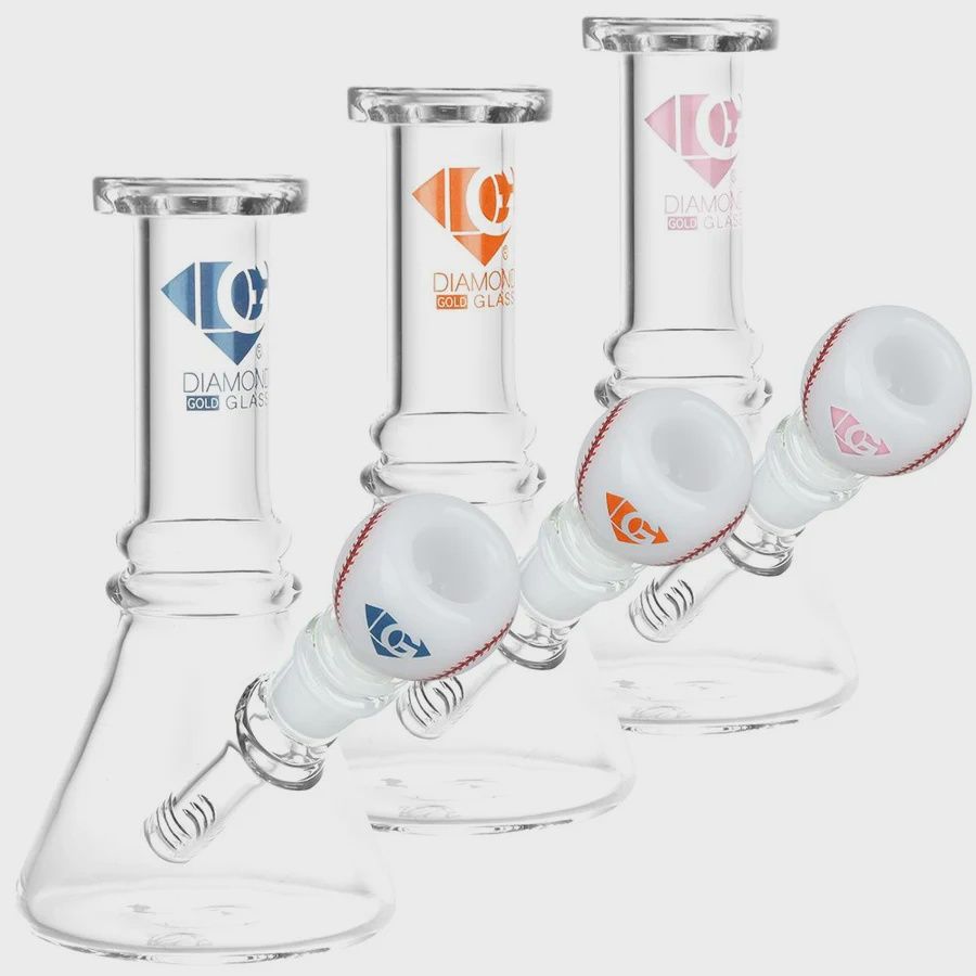 Diamond Glass Ace Water Pipe - 7" / 14mm