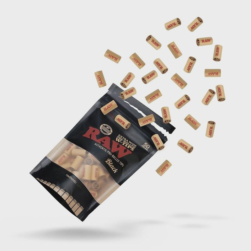 RAW Black Extra Wide Filter Tips