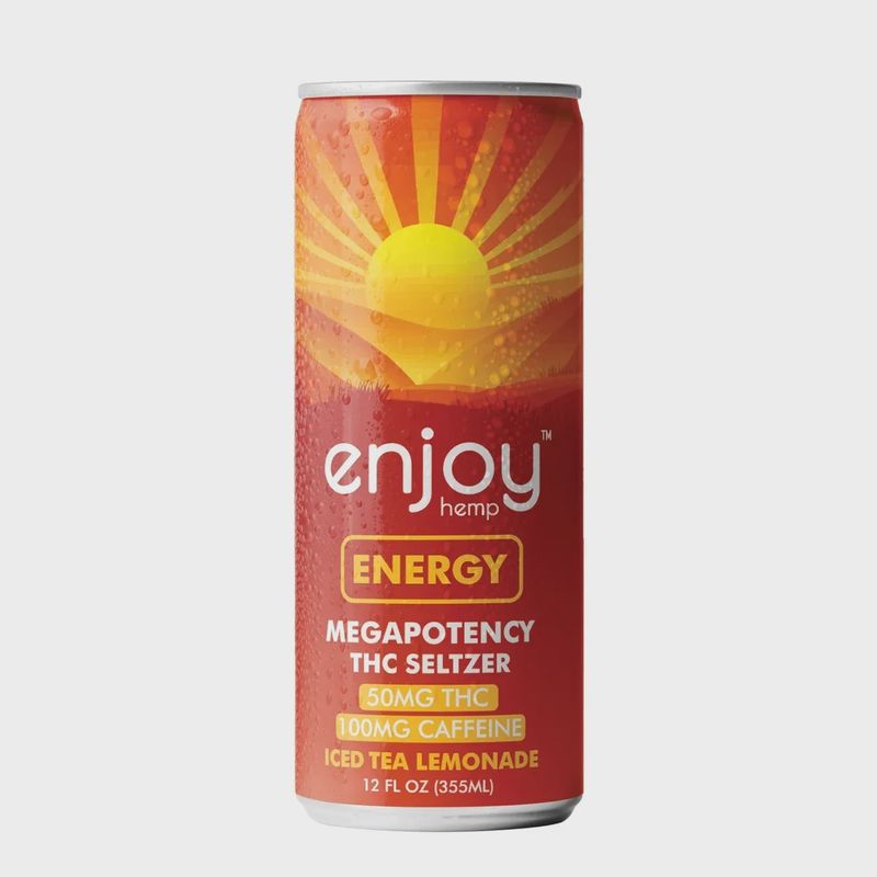 Enjoy: Energy 50mg THC + 100mg Caffeine Iced Tea Lemonade Seltzer