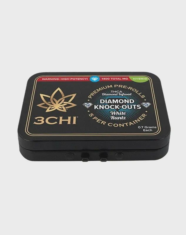 Diamond Fire Farms: Diamond Knockout Dogwalkers White Runtz THCa Prerolls 5ct