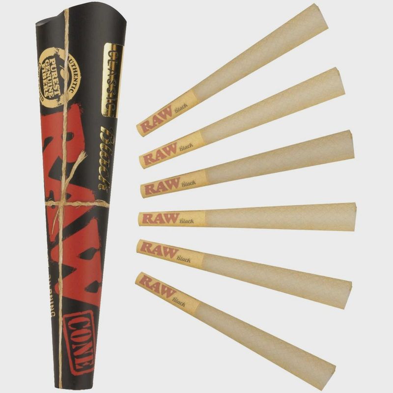 RAW Black Cones - 1 1/4