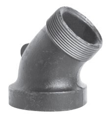 Cast Iron Drainage 45 Degree Street Elbow